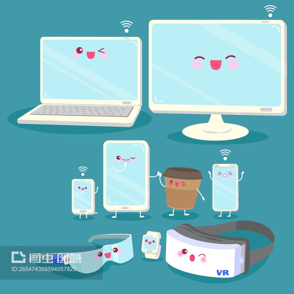 卡通3c电子产品cartoon 3c electronic products